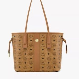 MCM Cognac Visetos Tote Bag